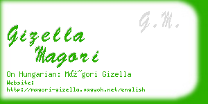 gizella magori business card